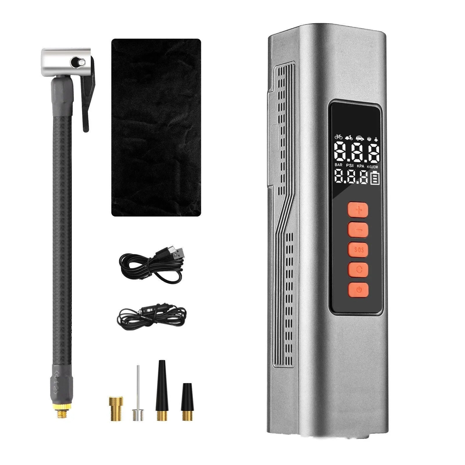 Wireless car aerator electric intelligent number tire inflation pump with Type-C charging