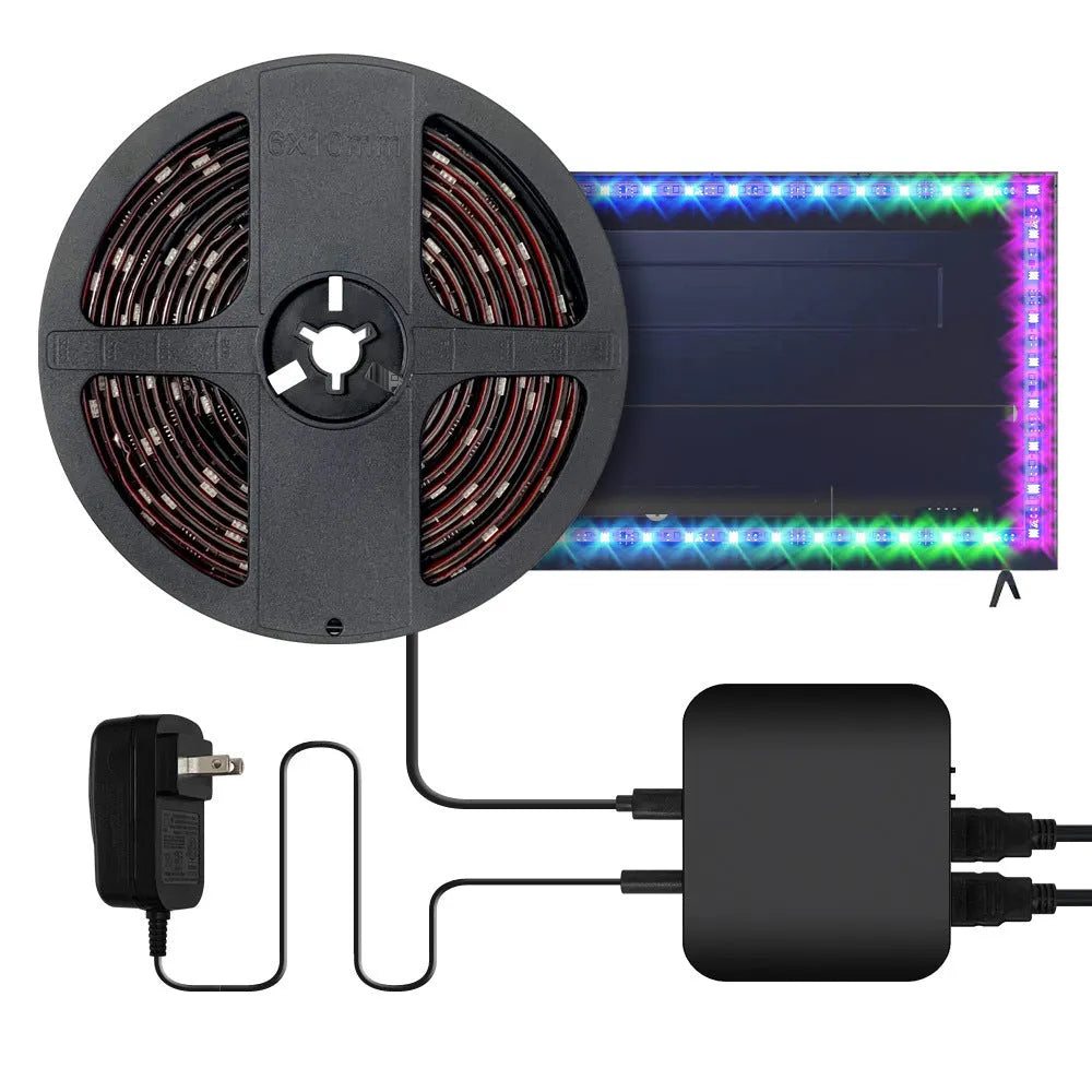 Home Fashion Graffiti Smart LED Light Strip for TV background intelligent control waterproof plastic 2.8m