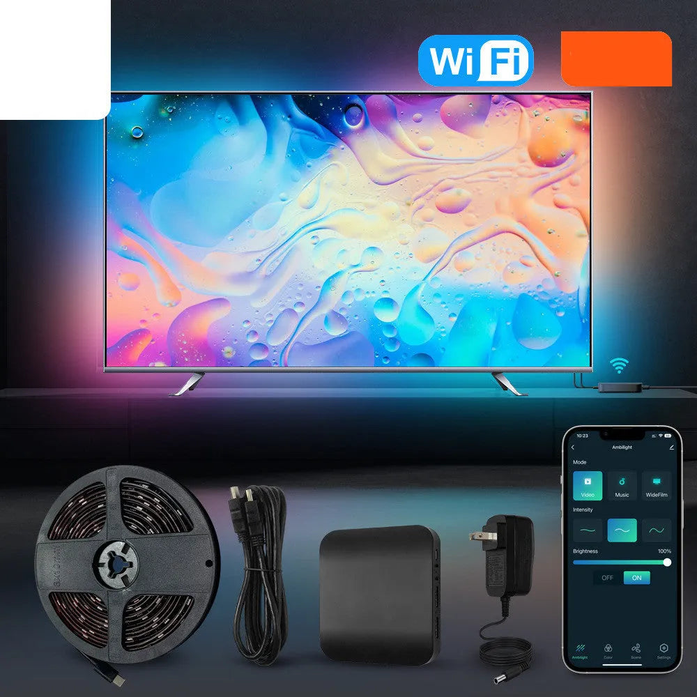 Home Fashion Graffiti Smart LED Light Strip for TV background intelligent control waterproof plastic 2.8m
