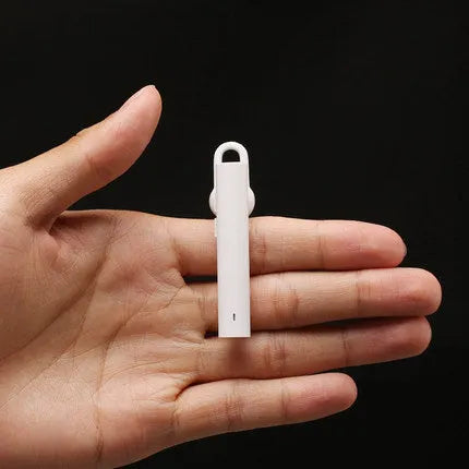 Wireless Bluetooth headset 5.6cm compact black on white background