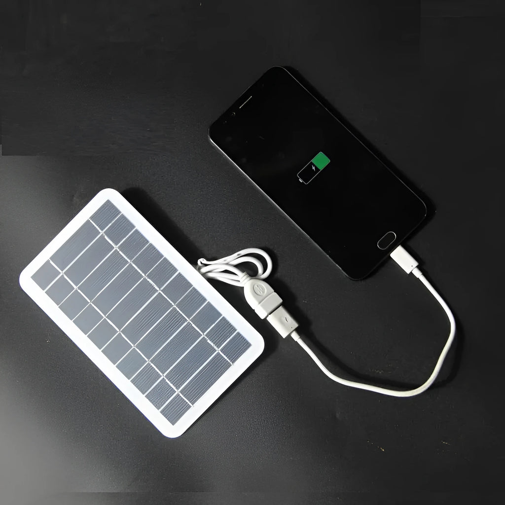 2W 5V portable solar panel charger with USB output, A-grade polycrystalline silicon, EVA laminated, PET cover, 157x94mm