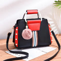 Women's soft PU leather shoulder bag with bead detail, flap shape, zip top, interior pocket, 24x12x18cm, mint colour