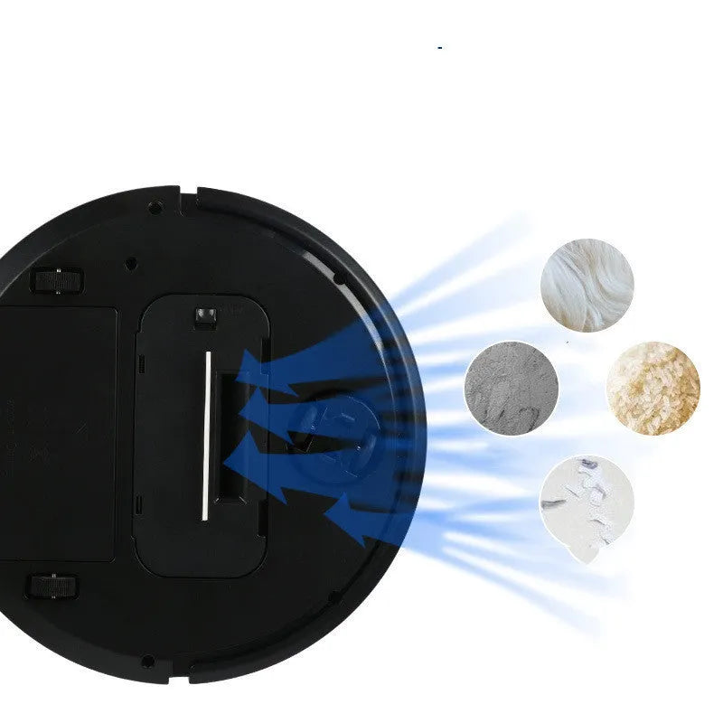 Intelligent robot sweeper dry battery sweep suction home use black colour