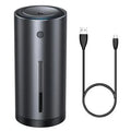 Black aluminium alloy car diffuser humidifier with air purification for vehicle and home use
