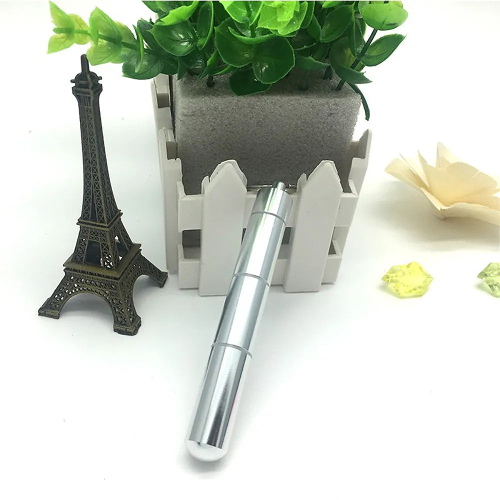 Portable waterproof sealed aluminium alloy medicine box in silver 87mm size with lid closed