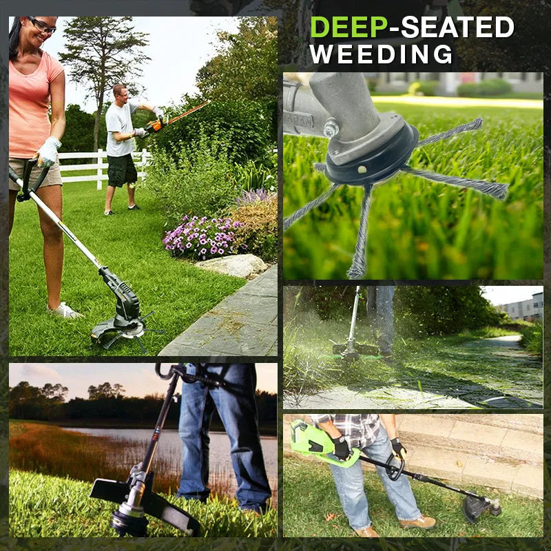 Small lithium electric wire mower stainless steel general accessory disc 150mm diameter for weeding rust removal