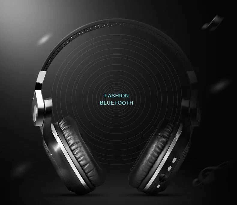 Bluetooth headset with head-mounted design in black, blue, red, or white colour options