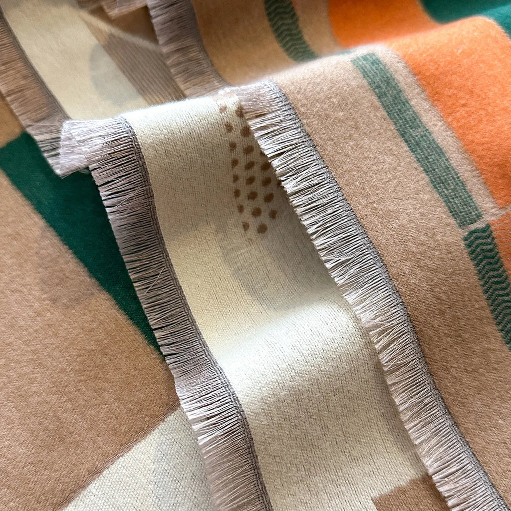 Mid-length imitation cashmere scarf 185x65cm in eight colours for autumn