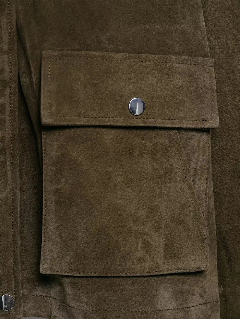 Women's PU fabric jacket in Japanese Korean casual style with medium thickness and regular cut