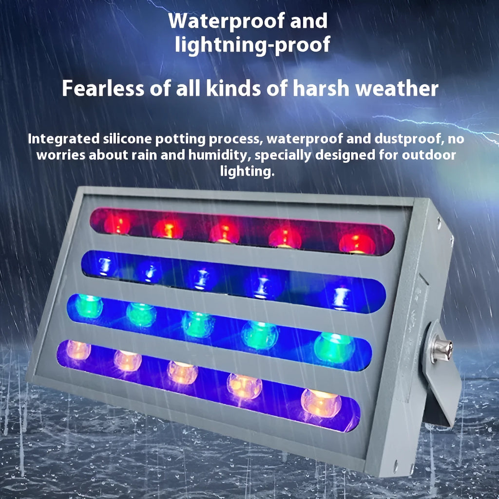 LED rainbow tree lamp outdoor waterproof IP65 aluminium alloy RGB projection for park landscape