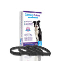 Four dog anxiety relief collars in different colours with TPR material and Chinese-style pattern