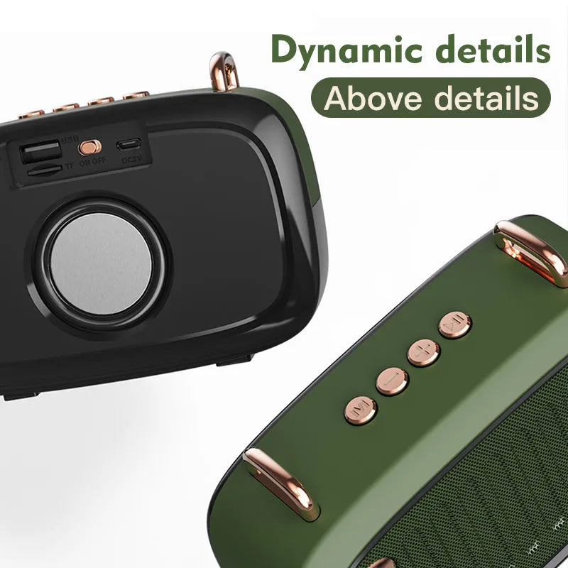Compact card-sized portable Bluetooth mini speaker in one of five colours with USB port and control buttons.