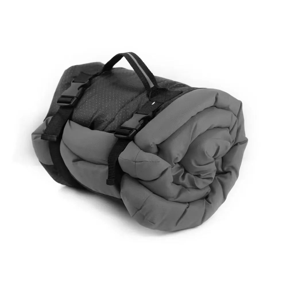 Foldable outdoor dog bed in blue colour, 1200D Oxford material, PU waterproof, non-slip bottom, 90x60cm