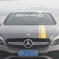 Need For Speed car sticker in reflective silver 90cm length on windshield