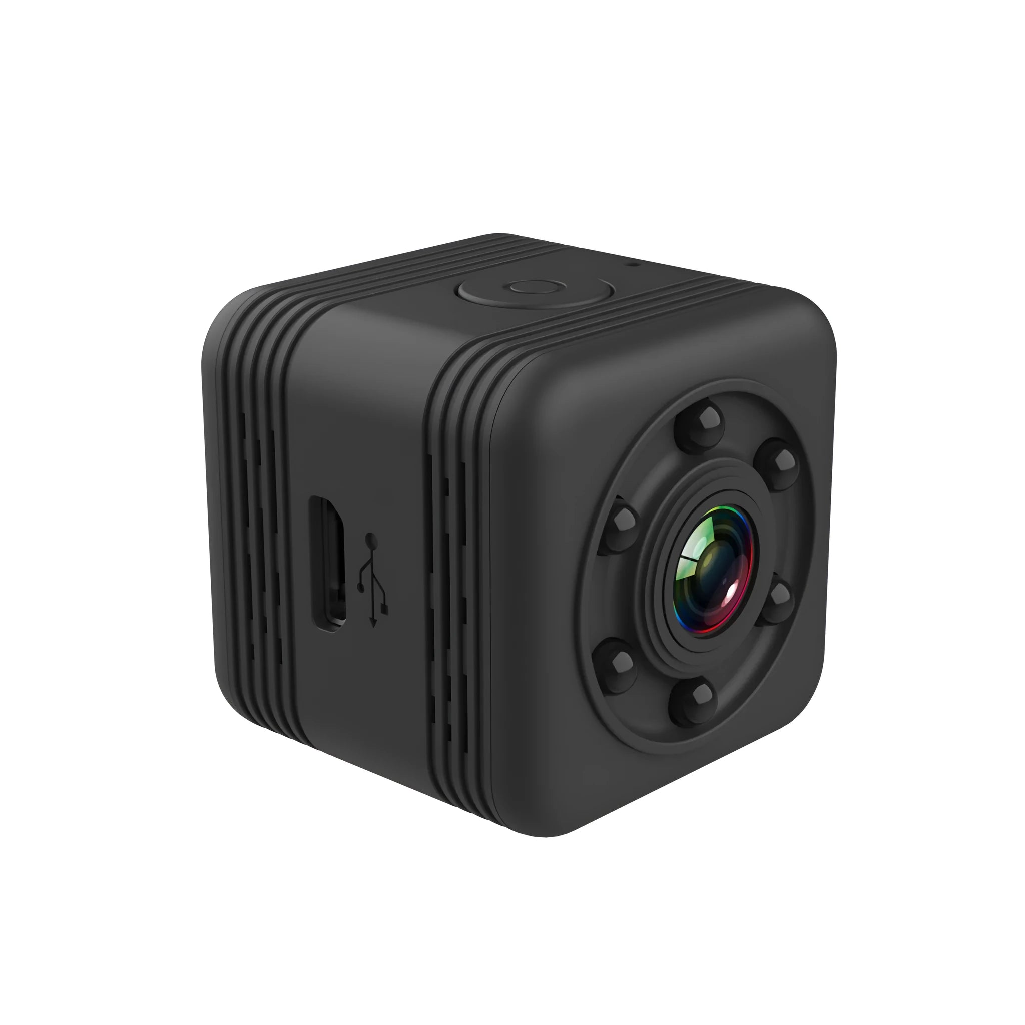 Black SQ29 waterproof sports camera showing its design, compatible with 32GB TF cards and offering 240 minutes of continuous recording.