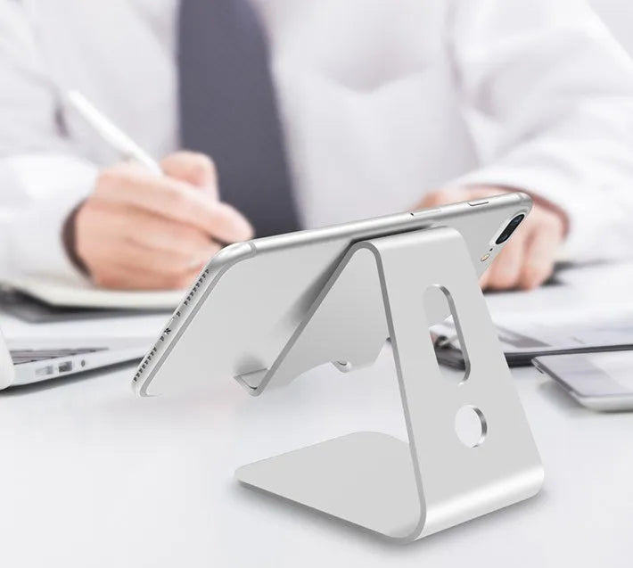 Universal Phone Buddy metal aluminium alloy stand for tablet and mobile phone in Black