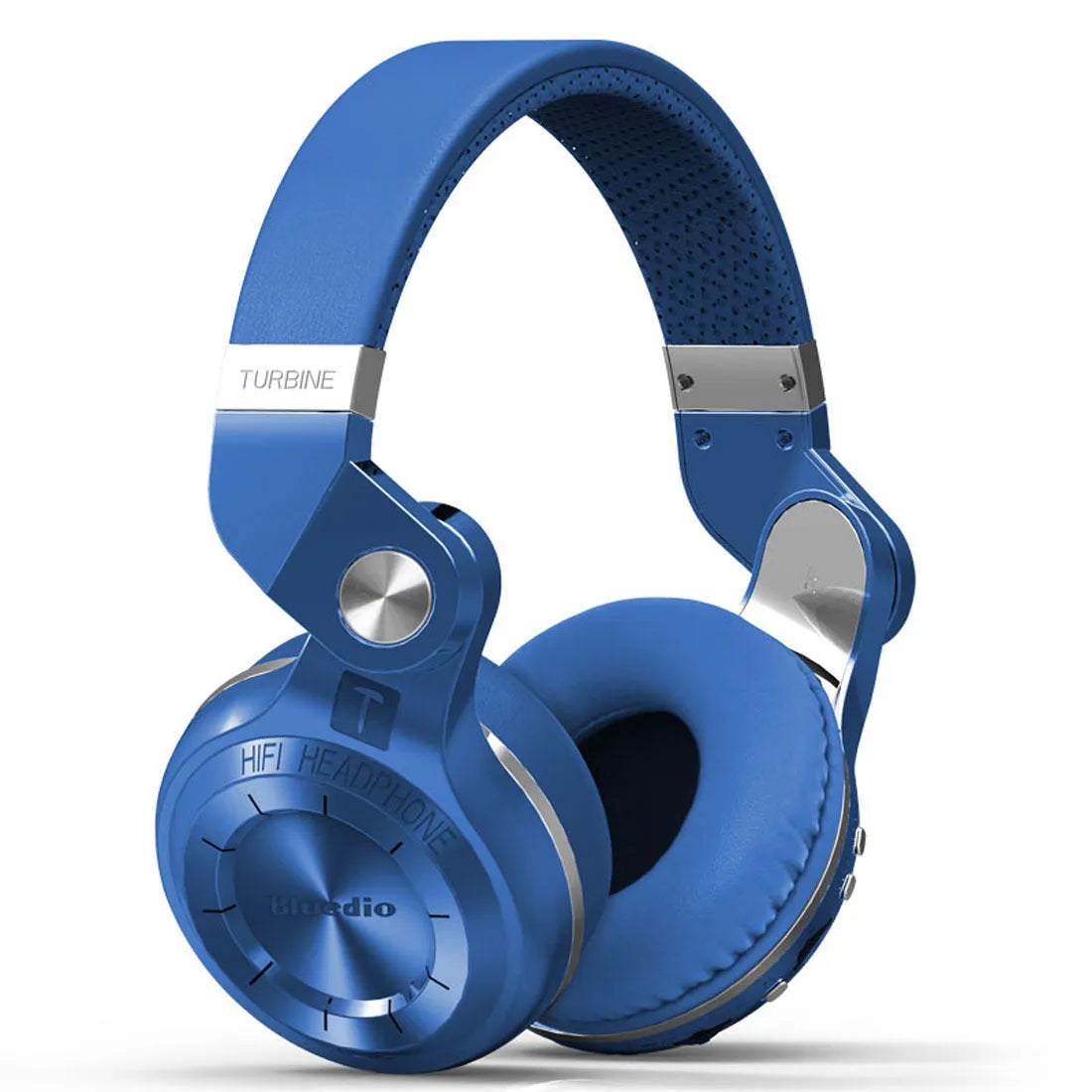 Bluetooth headset with head-mounted design in black, blue, red, or white colour options