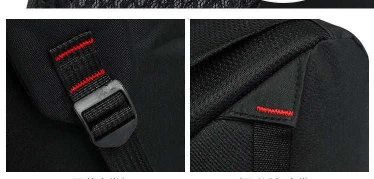 Lightweight Oxford fabric backpack for teenagers with padded straps and side pockets
