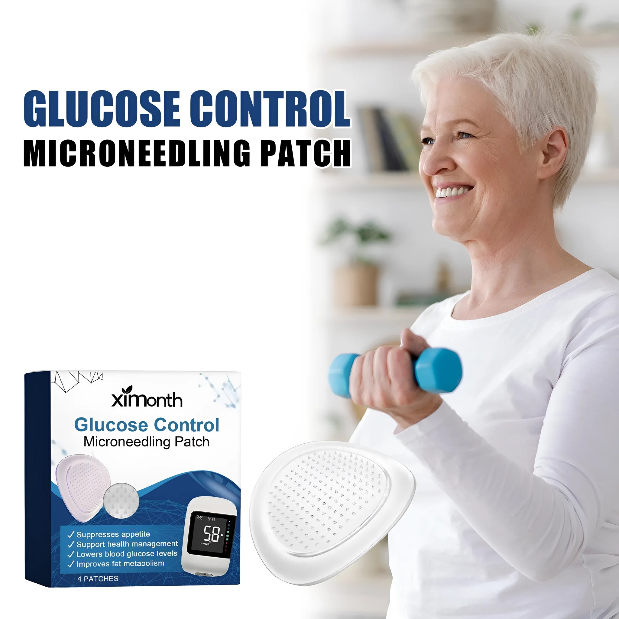 Pack of four moisturising body care patches with ginger and panthenol external paste