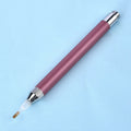 Luminous single-head diamond painting drill pen in gold with aluminium alloy body