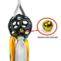 Interactive hollow TPR pet ball with bell for dogs and cats, 75cm, available in five colours
