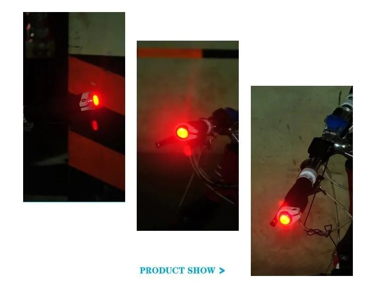 Bicycle aluminum alloy handle blocking light set 6061 ultra light LED turn signal red light 270-degree visibility