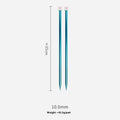 Lengthened crochet hook set with cap body available in sizes 2.0mm to 10.0mm sold as pairs