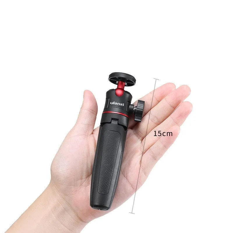 Mini camera desktop tripod selfie stick live stand compatible with iPhone in black red and white