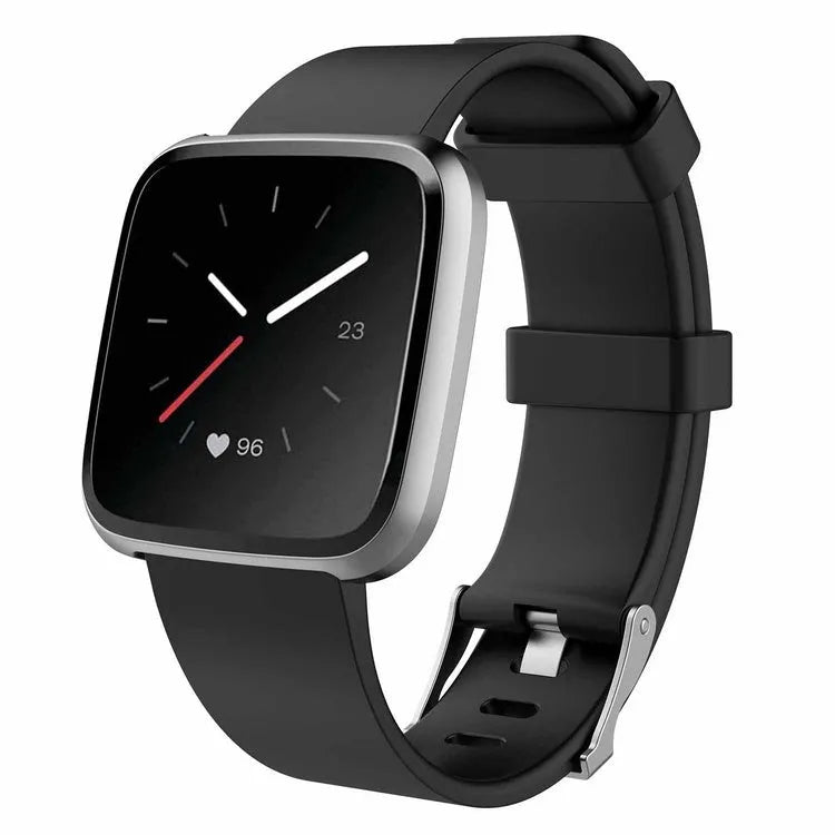 Fitbit Versa Lite large TPE replacement strap in multiple colour options on a white background.