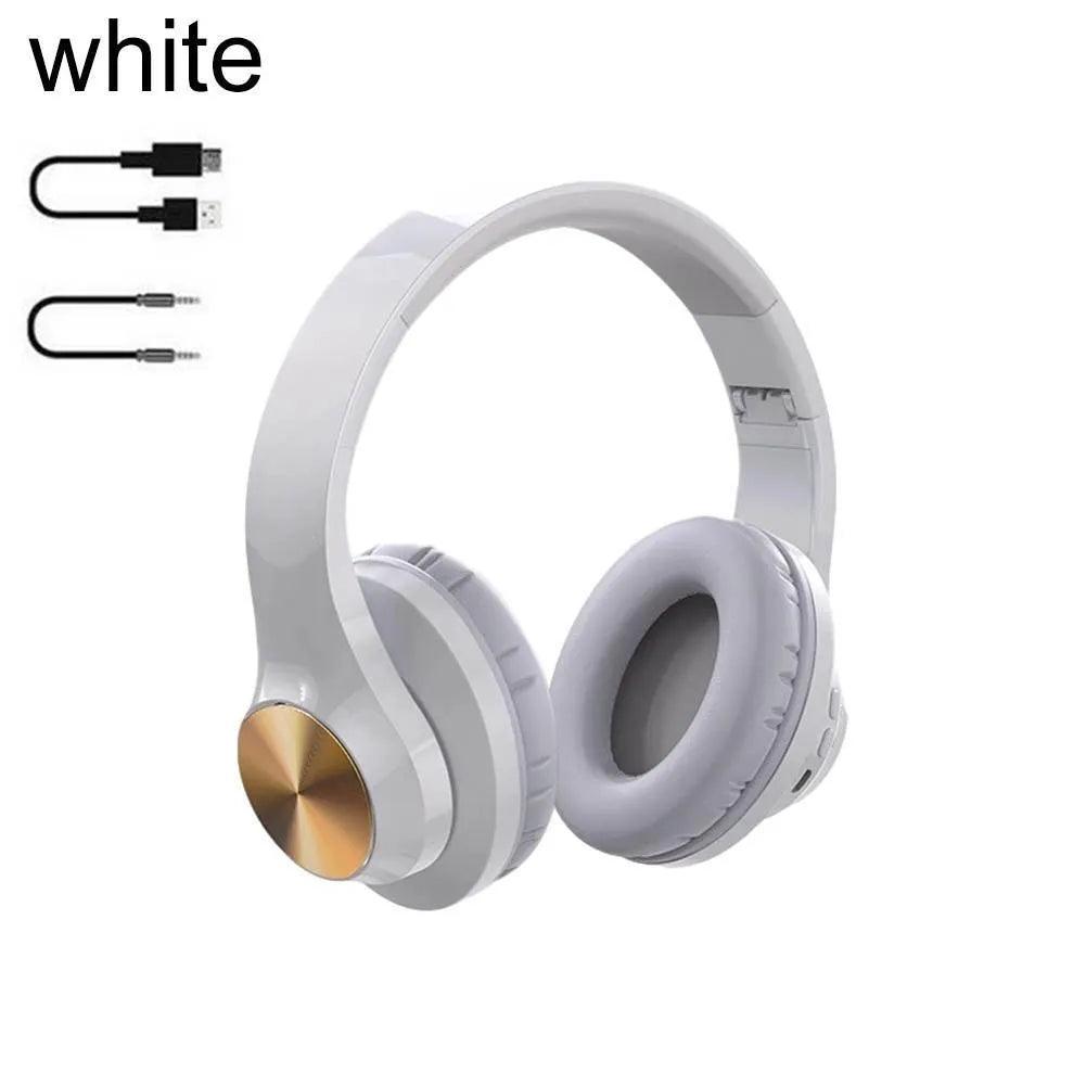 A11 wireless Bluetooth headset with over-ear head-mounted design in blue colour
