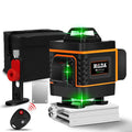 Rotating laser level emitting 16 orange lines for high-precision levelling on a wall sticker installation project