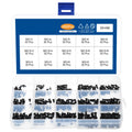 Countersunk machine screw set 1.4mm x 16mm carbon steel black plating 450 PCS box