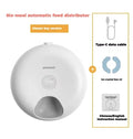 Donut Frost WiFi 6-meal automatic cat food dispenser with app control, two ice packs, and removable tray