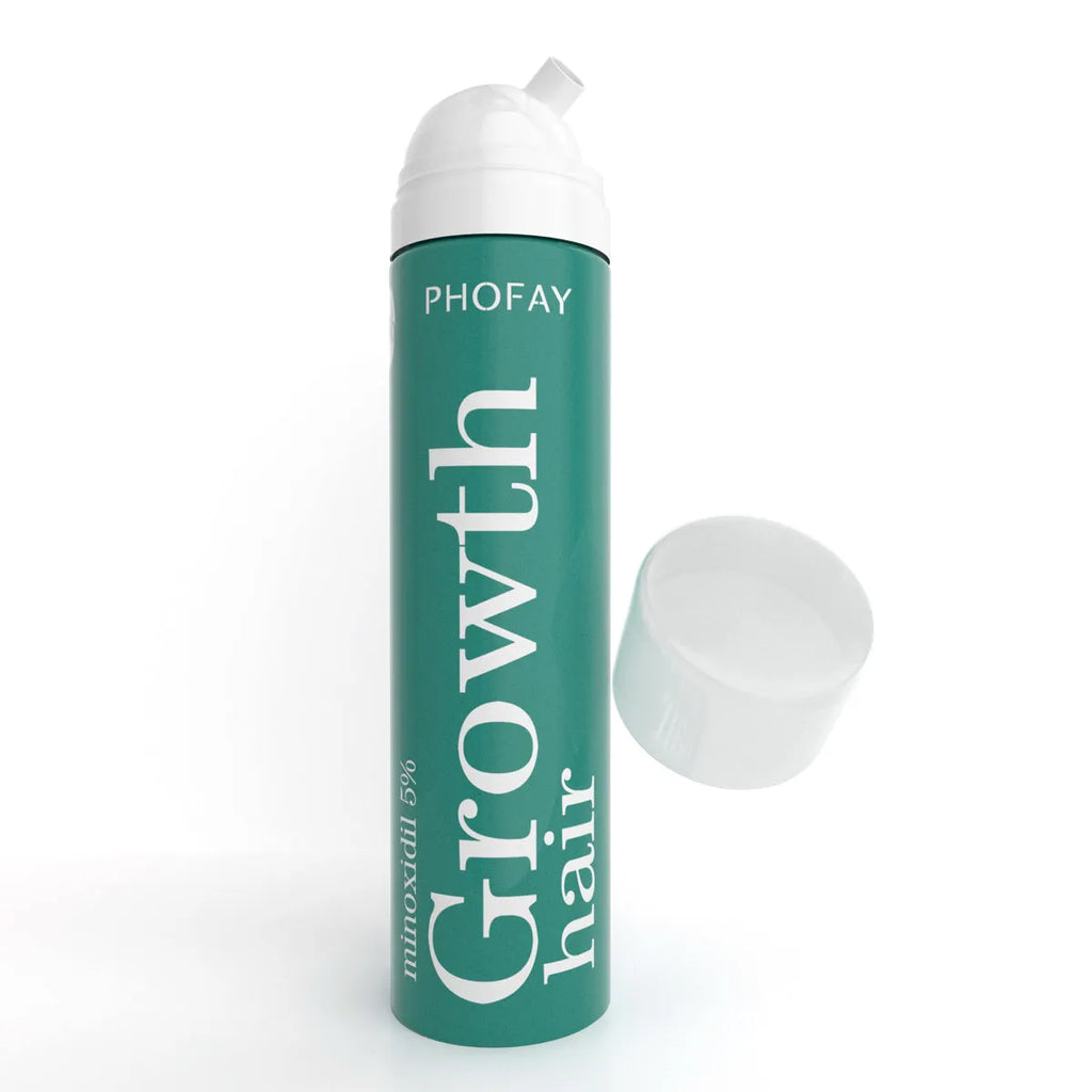CH004 Minoxidil Anti-Hair Loss Mousse foam product for scalp treatment, set box and single piece