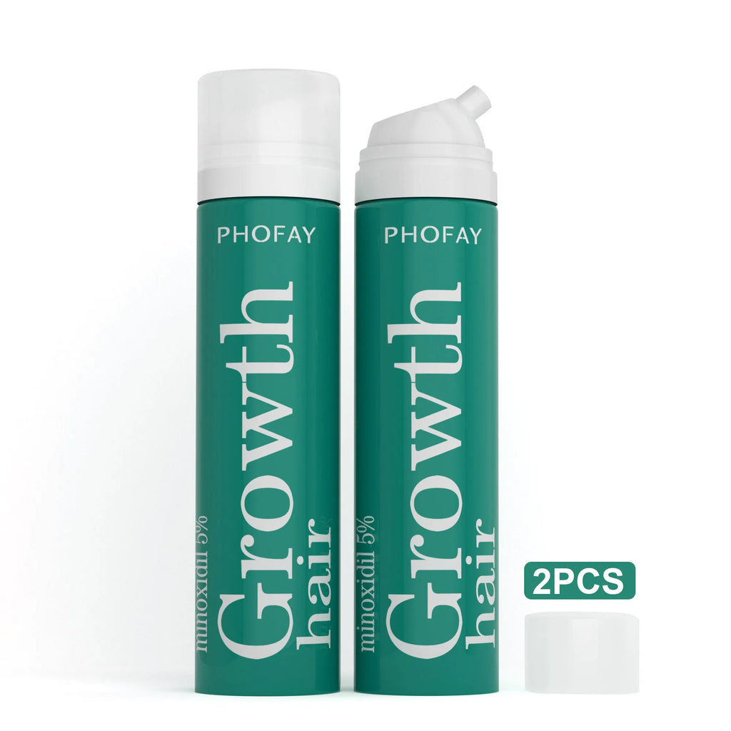 CH004 Minoxidil Anti-Hair Loss Mousse foam product for scalp treatment, set box and single piece