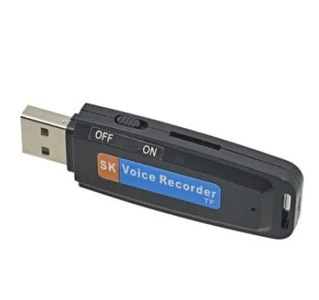 SK-001 USB 2.0 flash drive plastic shell black white 8GB 16GB 32GB voice card creative gift