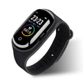 Smart bracelet earphone combo with 1-inch screen silicone wristband in Black Blue Red