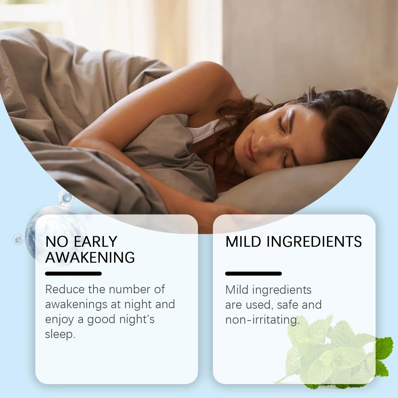 50ml bottle of sleep health support drops with droplet dispenser