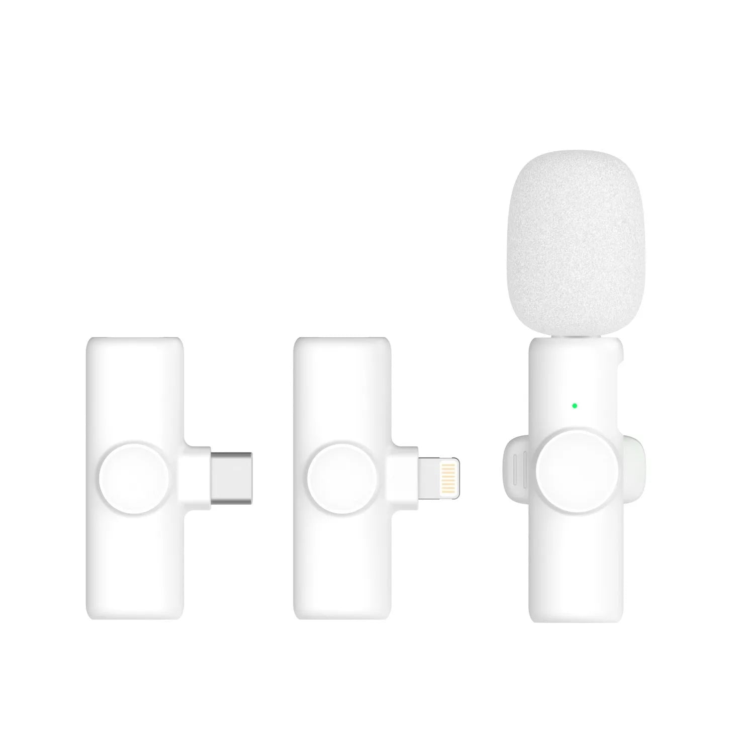 2.4G wireless microphone with 360 degree pickup and noise reduction sponge in five colours