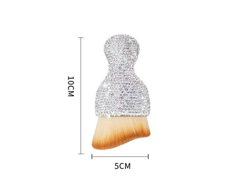 Car interior soft brush for dust removal with PVC bristles, 10cm length, in white, pink, or black colour options