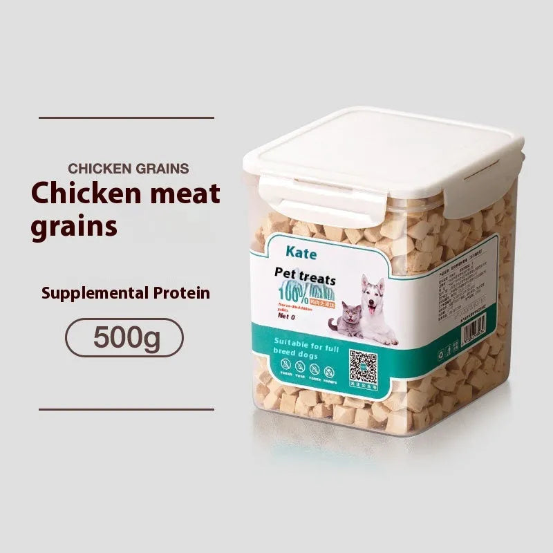 Cat snack chicken freeze-dried 500g bagged high-grade nuggets without shreds