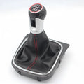 Leather gear shift handball and dust boot for Volkswagen Golf 5, 6, and 7 manual transmission models