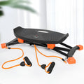 Black JS101A mini fitness skiing machine for home cardio and weight loss workouts.