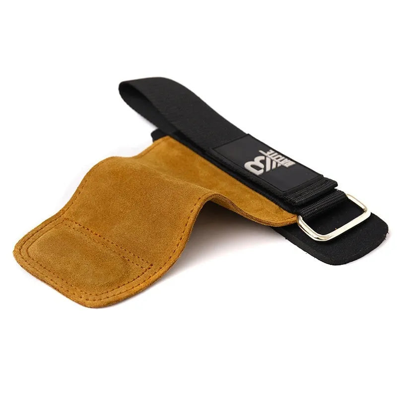 Brown fitness wrist protectors for pull-up bar and horizontal push training
