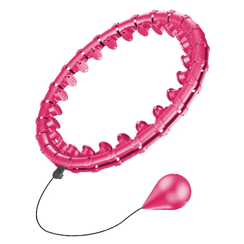 Massage soft ball detachable ABS plastic sports fitness slimming waist in pink