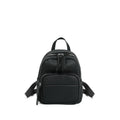 Genuine leather women's backpack in brown large size with soft handle and square vertical shape