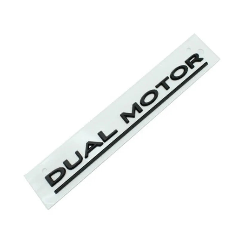 ABS plastic performance letter bumper sticker for Tesla Model 3 modification.