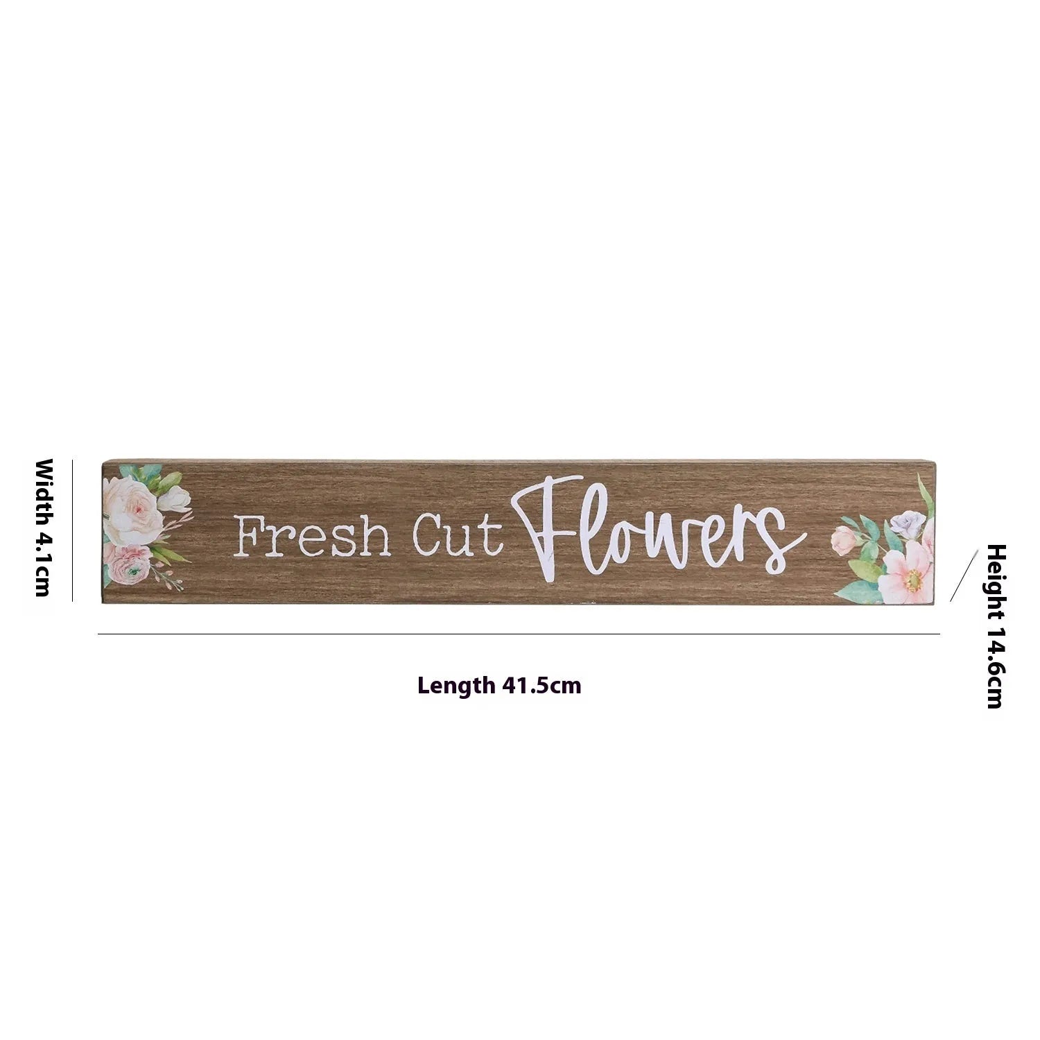 American country wooden word plate wall decoration with rustic natural wood finish