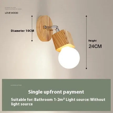 24cm mirror cabinet LED wall lamp with warm white light option for bedroom