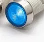 10mm stainless steel edge plastic indicator light with wire flat end metal connection in multiple colours